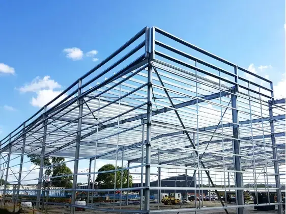 Tòa nhà thép kim loại Prefab thực tế và đẹp mắt cho nhà kho